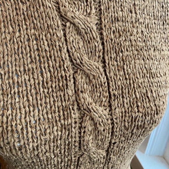 Women's knit Sweater Vest, Size M, Brown - Picture 2 of 4
